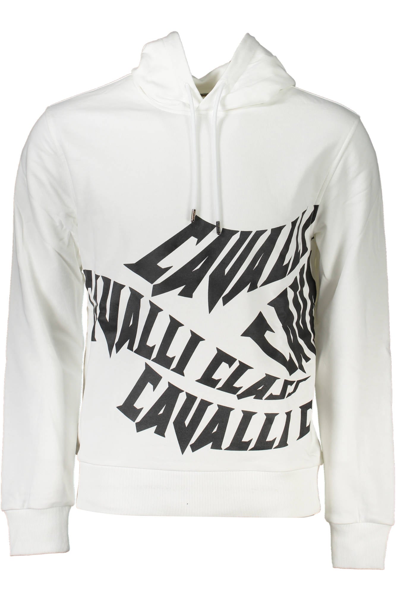 CAVALLI CLASS FELPA SENZA ZIP UOMO BIANCO""