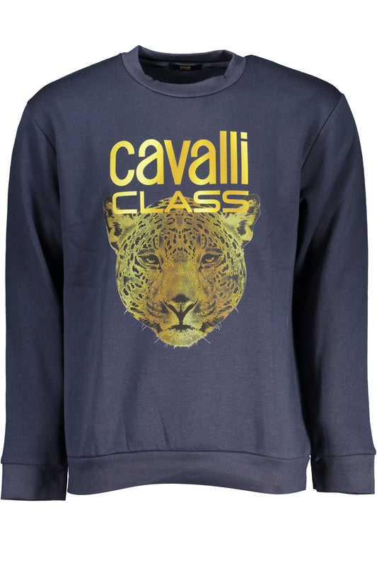 CAVALLI CLASS FELPA SENZA ZIP UOMO BLU""