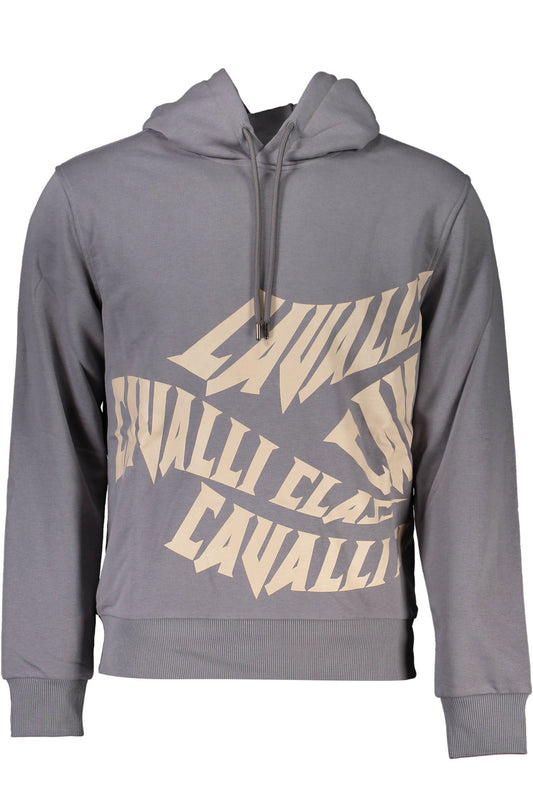 CAVALLI CLASS FELPA SENZA ZIP UOMO GRIGIO""