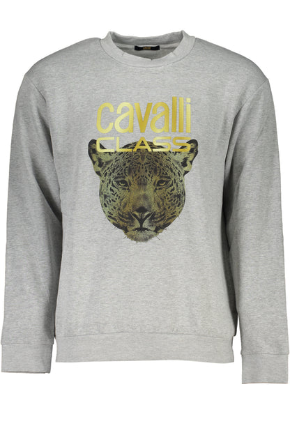 CAVALLI CLASS FELPA SENZA ZIP UOMO GRIGIO""