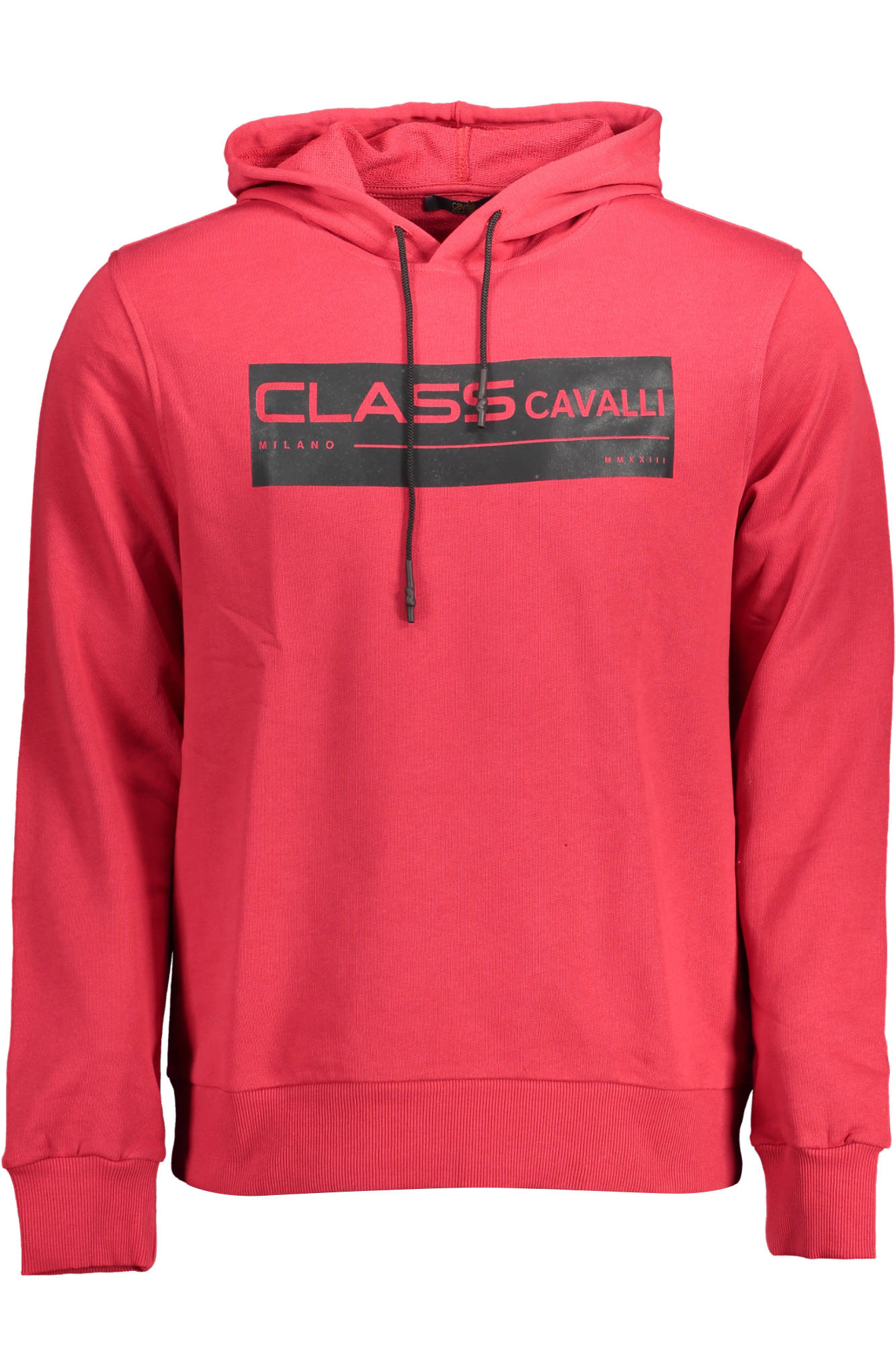 CAVALLI CLASS FELPA SENZA ZIP UOMO ROSSO