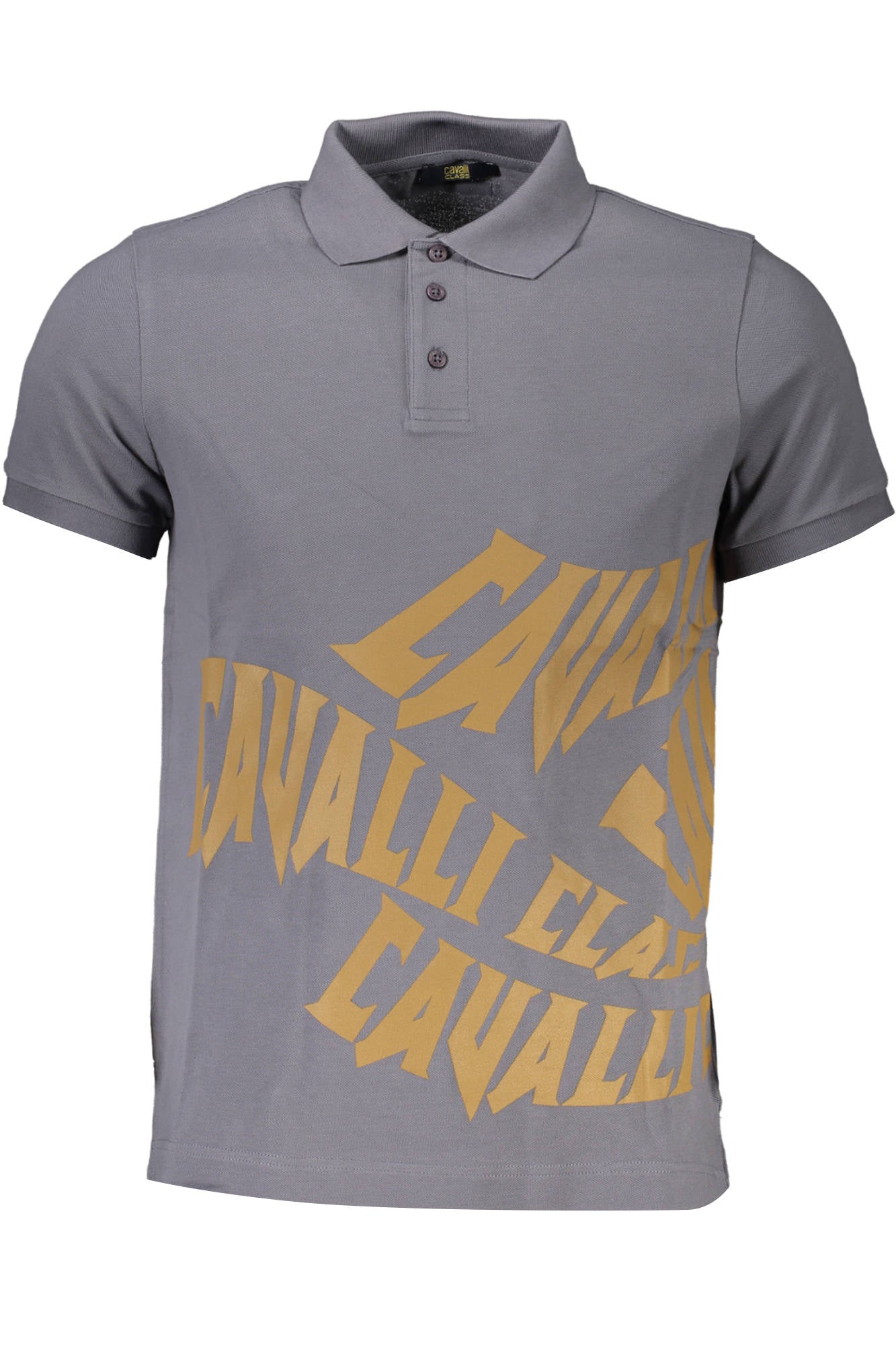 CAVALLI CLASS POLO MANICHE CORTE UOMO GRIGIO