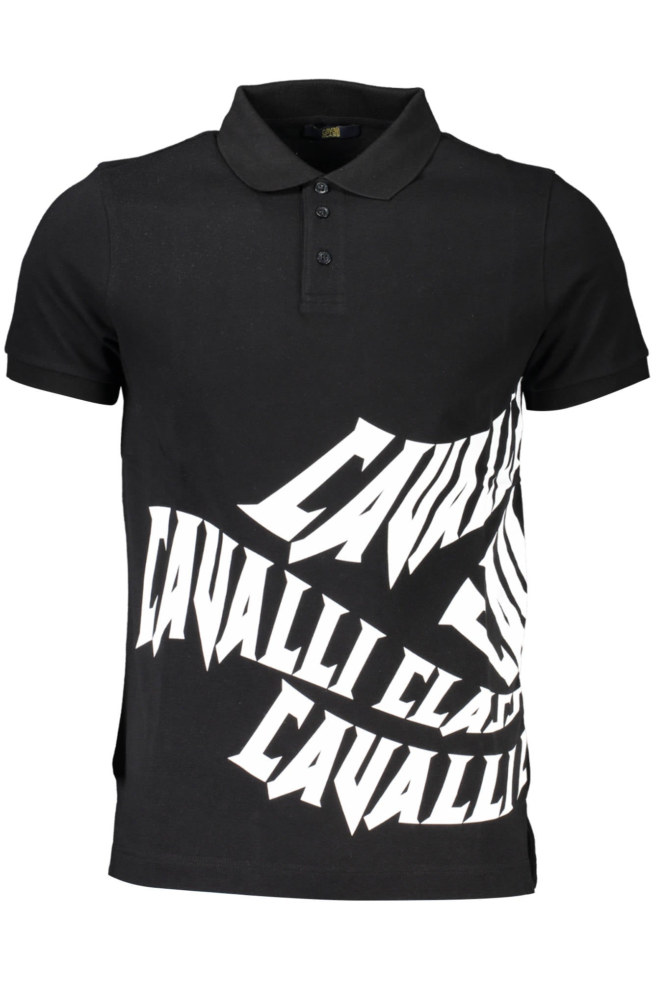 CAVALLI CLASS POLO MANICHE CORTE UOMO NERO