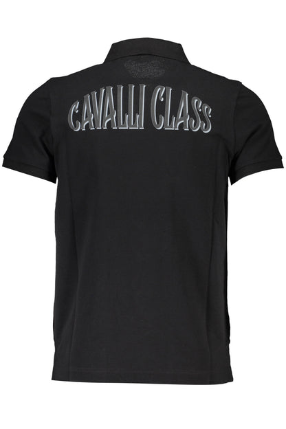 CAVALLI CLASS POLO MANICHE CORTE UOMO NERO