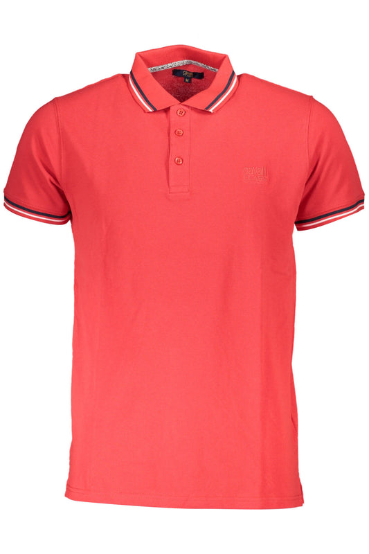 CAVALLI CLASS POLO MANICHE CORTE UOMO ROSSO