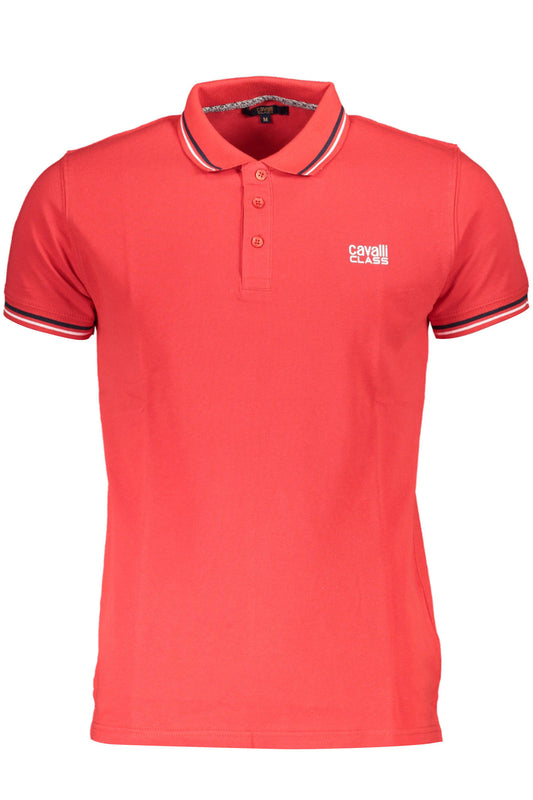 CAVALLI CLASS POLO MANICHE CORTE UOMO ROSSO