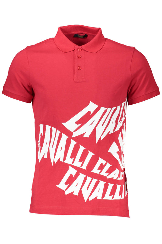 CAVALLI CLASS POLO MANICHE CORTE UOMO ROSSO