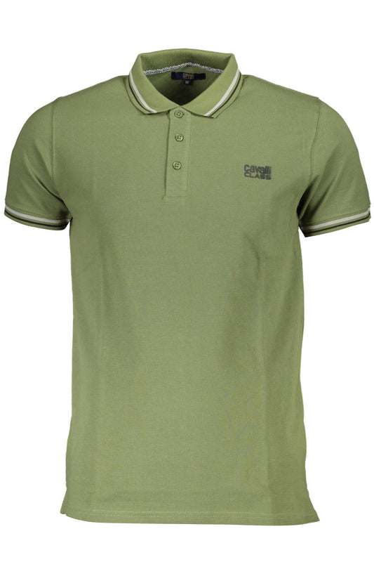 CAVALLI CLASS POLO MANICHE CORTE UOMO VERDE