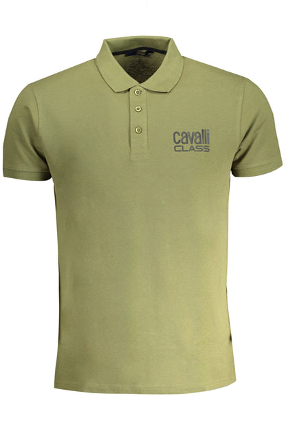 CAVALLI CLASS POLO MANICHE CORTE UOMO VERDE