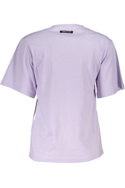 CAVALLI CLASS T-SHIRT MANICHE CORTE DONNA VIOLA