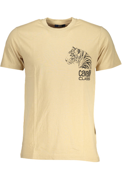 CAVALLI CLASS T-SHIRT MANICHE CORTE UOMO BEIGE