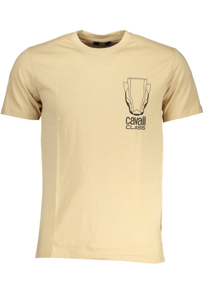 CAVALLI CLASS T-SHIRT MANICHE CORTE UOMO BEIGE