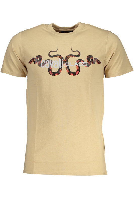 CAVALLI CLASS T-SHIRT MANICHE CORTE UOMO BEIGE