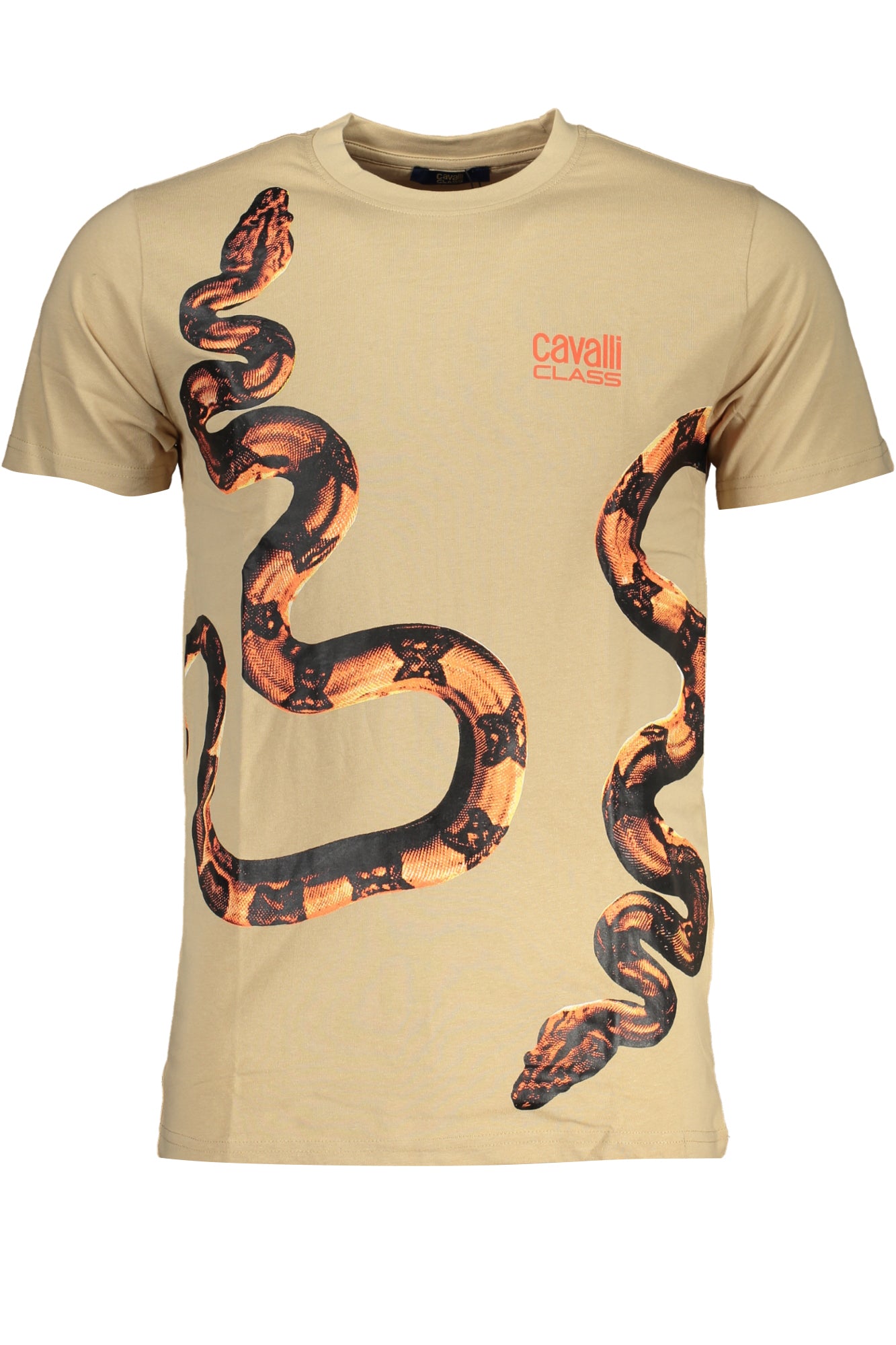 CAVALLI CLASS T-SHIRT MANICHE CORTE UOMO BEIGE