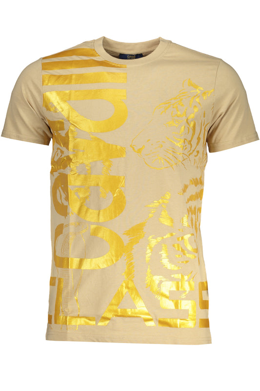 CAVALLI CLASS T-SHIRT MANICHE CORTE UOMO BEIGE