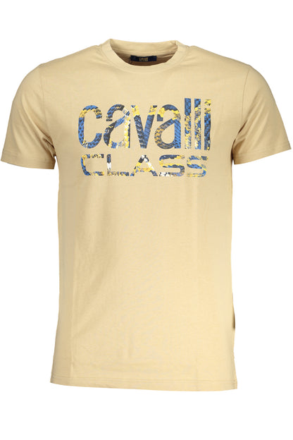 CAVALLI CLASS T-SHIRT MANICHE CORTE UOMO BEIGE