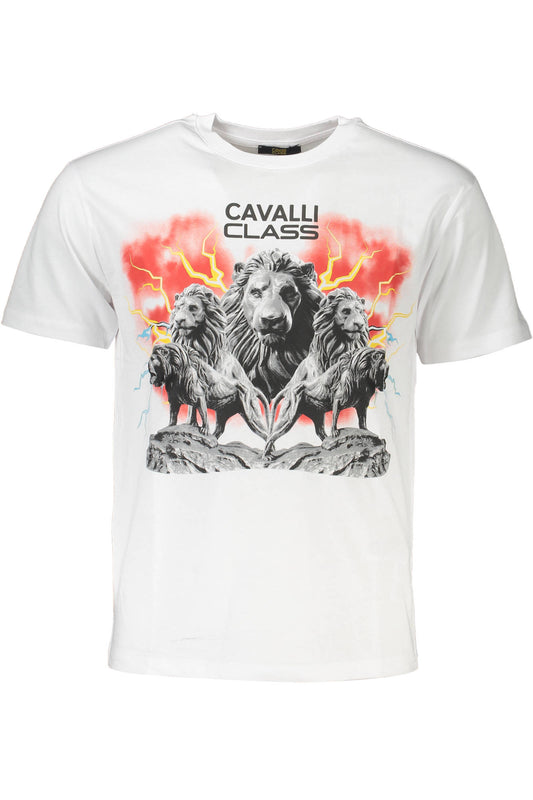 CAVALLI CLASS T-SHIRT MANICHE CORTE UOMO BIANCO