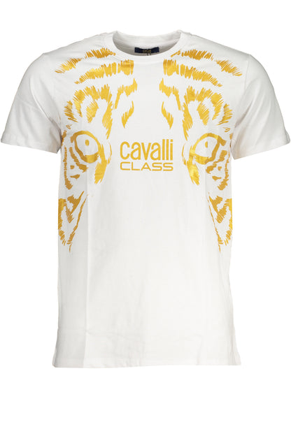 CAVALLI CLASS T-SHIRT MANICHE CORTE UOMO BIANCO