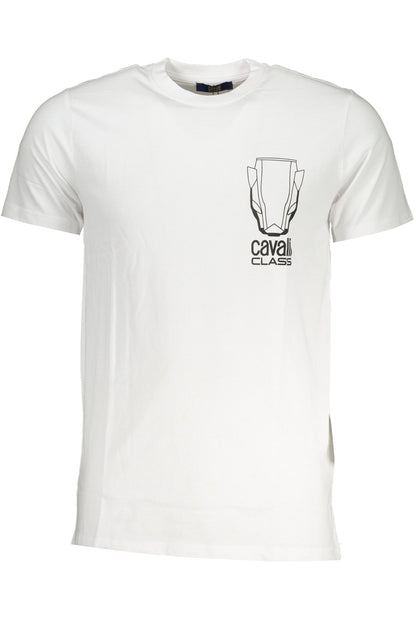 CAVALLI CLASS T-SHIRT MANICHE CORTE UOMO BIANCO