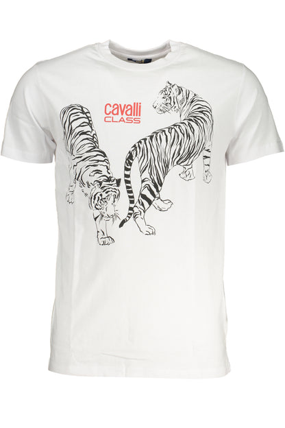 CAVALLI CLASS T-SHIRT MANICHE CORTE UOMO BIANCO