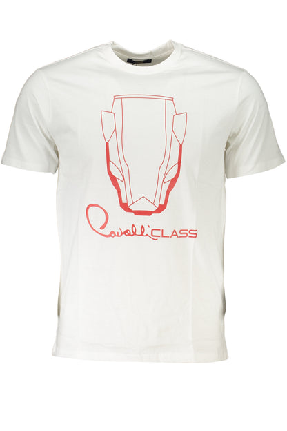 CAVALLI CLASS T-SHIRT MANICHE CORTE UOMO BIANCO