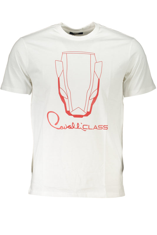 CAVALLI CLASS T-SHIRT MANICHE CORTE UOMO BIANCO