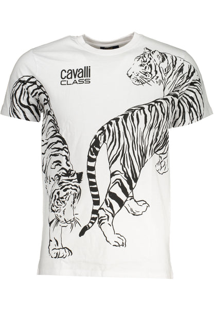 CAVALLI CLASS T-SHIRT MANICHE CORTE UOMO BIANCO