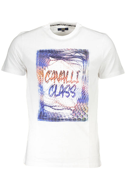 CAVALLI CLASS T-SHIRT MANICHE CORTE UOMO BIANCO