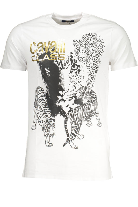 CAVALLI CLASS T-SHIRT MANICHE CORTE UOMO BIANCO