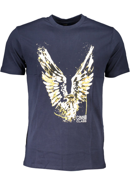 CAVALLI CLASS T-SHIRT MANICHE CORTE UOMO BLU