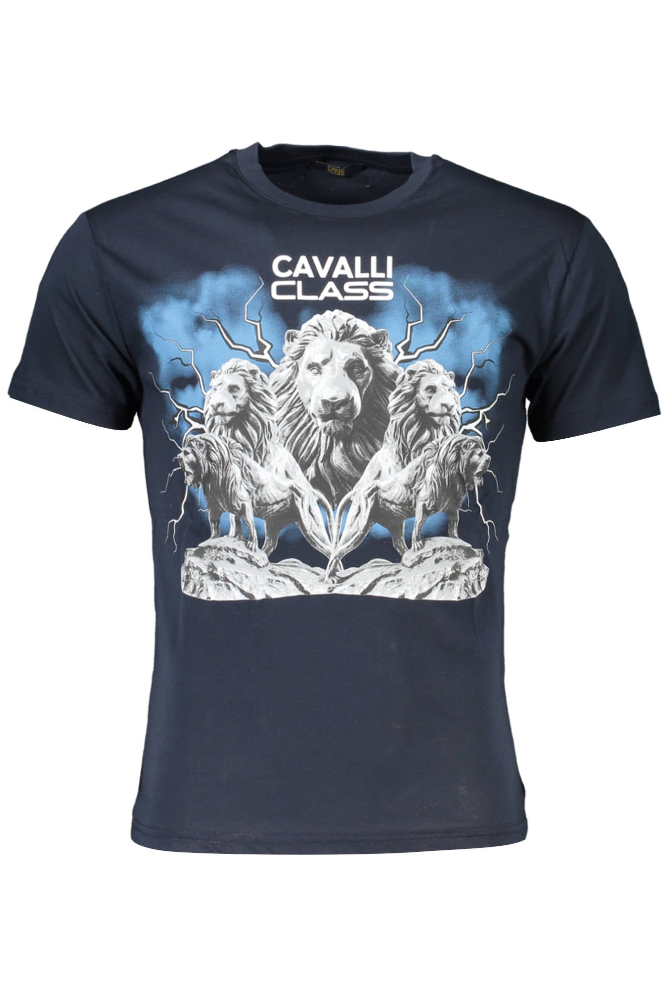 CAVALLI CLASS T-SHIRT MANICHE CORTE UOMO BLU