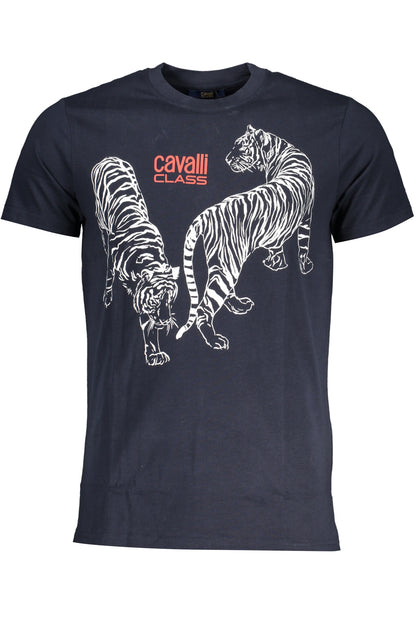 CAVALLI CLASS T-SHIRT MANICHE CORTE UOMO BLU