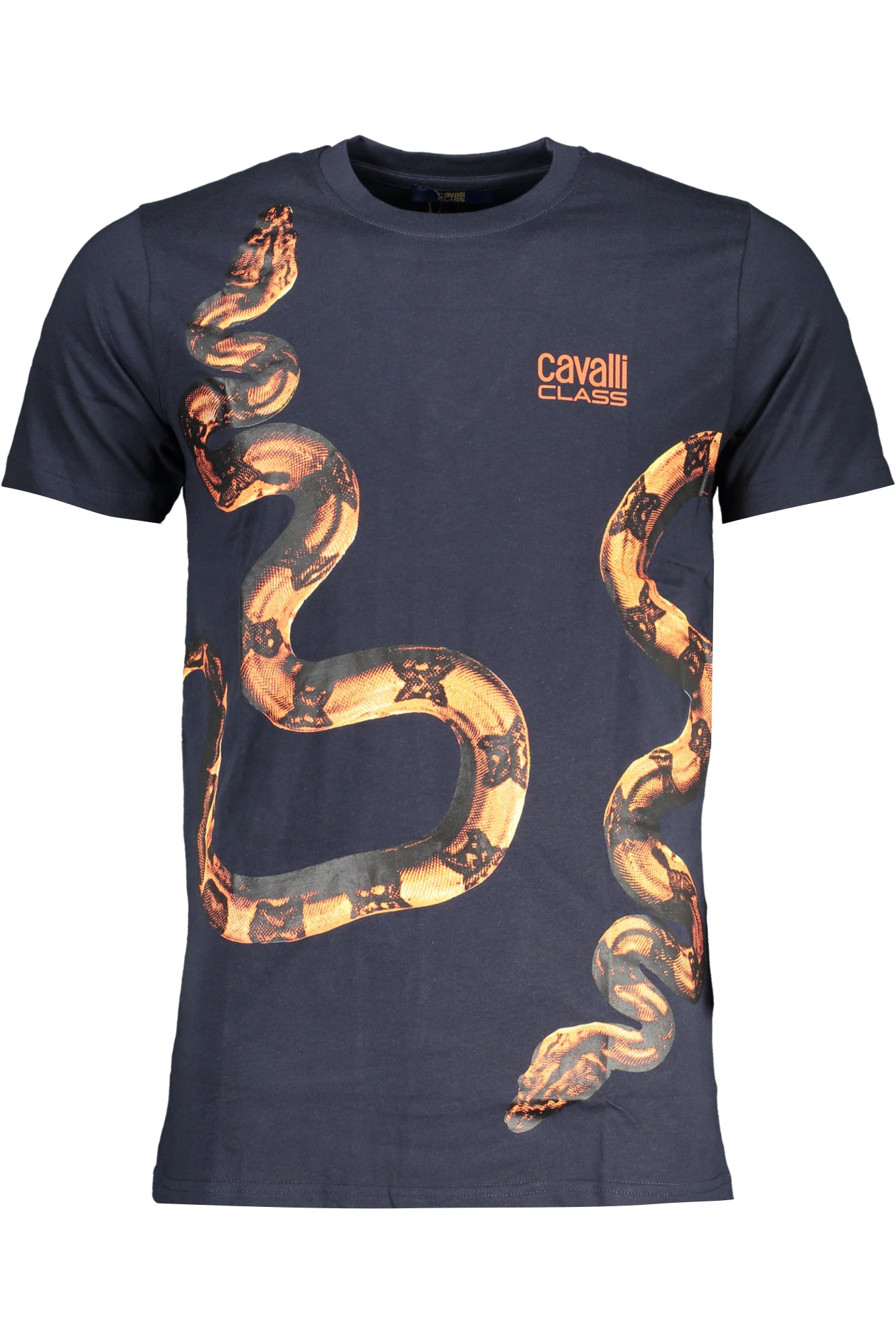 CAVALLI CLASS T-SHIRT MANICHE CORTE UOMO BLU