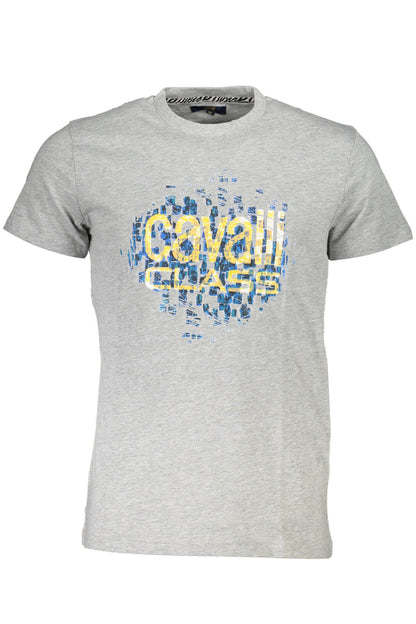 CAVALLI CLASS T-SHIRT MANICHE CORTE UOMO GRIGIO