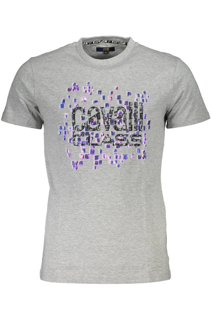 CAVALLI CLASS T-SHIRT MANICHE CORTE UOMO GRIGIO