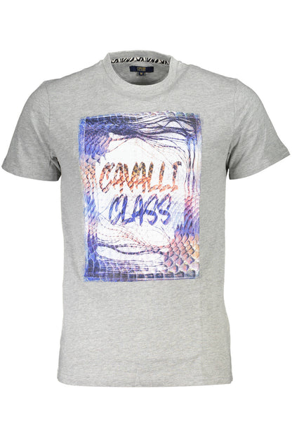 CAVALLI CLASS T-SHIRT MANICHE CORTE UOMO GRIGIO