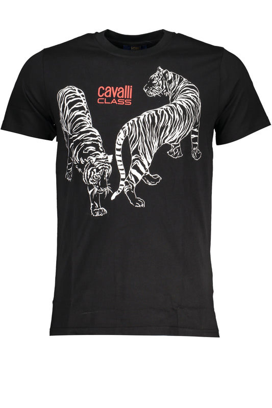 CAVALLI CLASS T-SHIRT MANICHE CORTE UOMO NERO