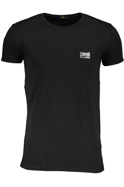 CAVALLI CLASS T-SHIRT MANICHE CORTE UOMO NERO""