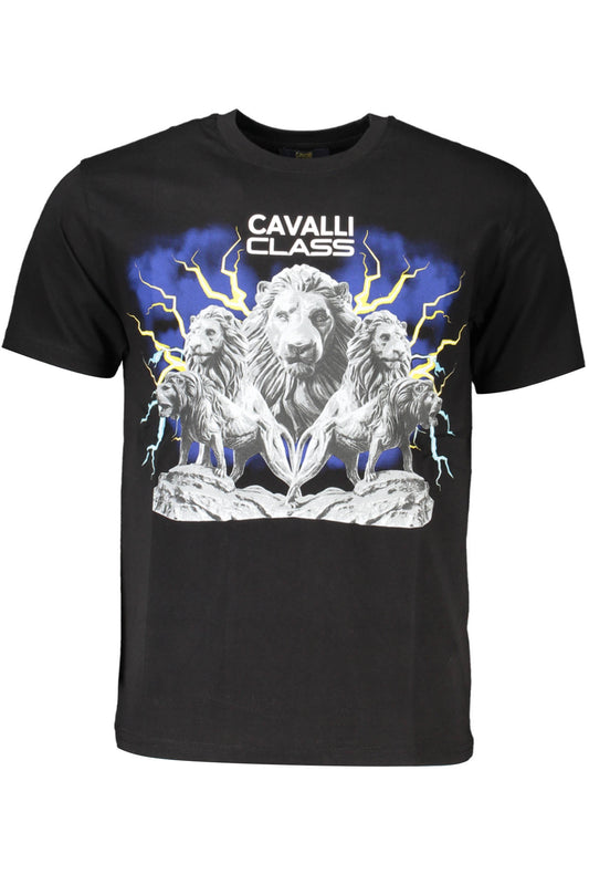 CAVALLI CLASS T-SHIRT MANICHE CORTE UOMO NERO