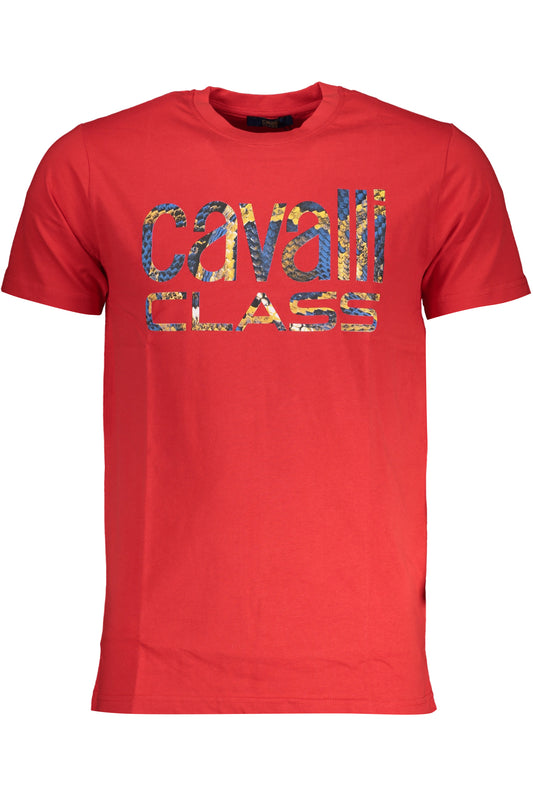 CAVALLI CLASS T-SHIRT MANICHE CORTE UOMO ROSSO