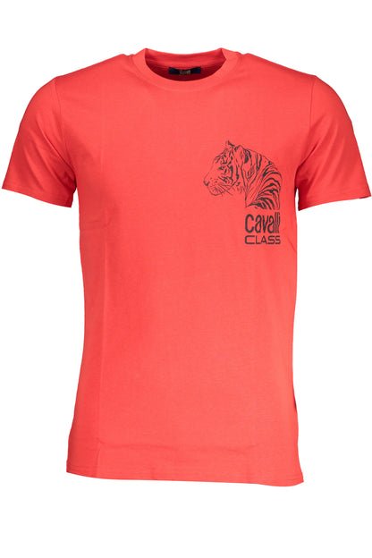 CAVALLI CLASS T-SHIRT MANICHE CORTE UOMO ROSSO