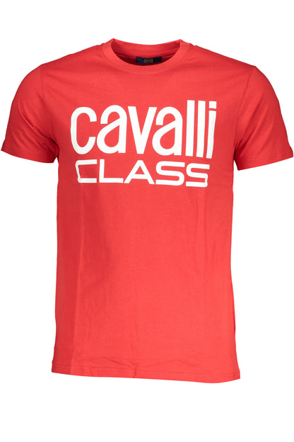 CAVALLI CLASS T-SHIRT MANICHE CORTE UOMO ROSSO