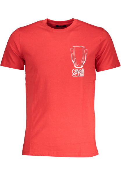 CAVALLI CLASS T-SHIRT MANICHE CORTE UOMO ROSSO