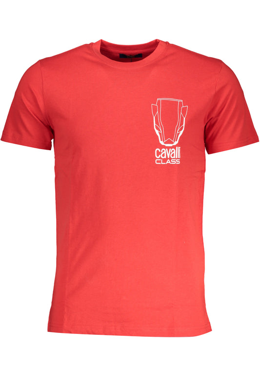 CAVALLI CLASS T-SHIRT MANICHE CORTE UOMO ROSSO