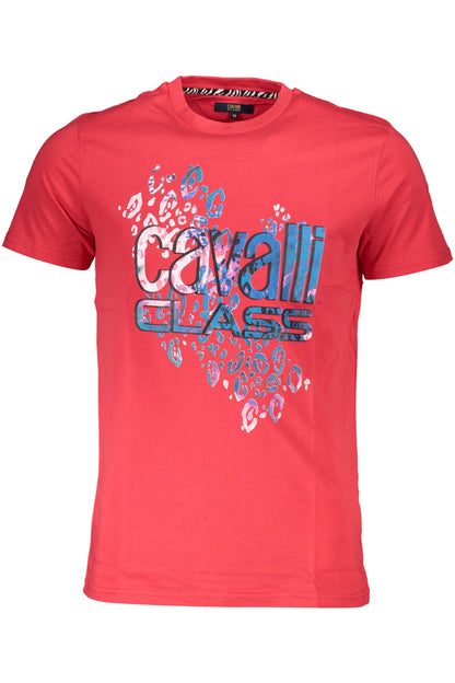 CAVALLI CLASS T-SHIRT MANICHE CORTE UOMO ROSSO