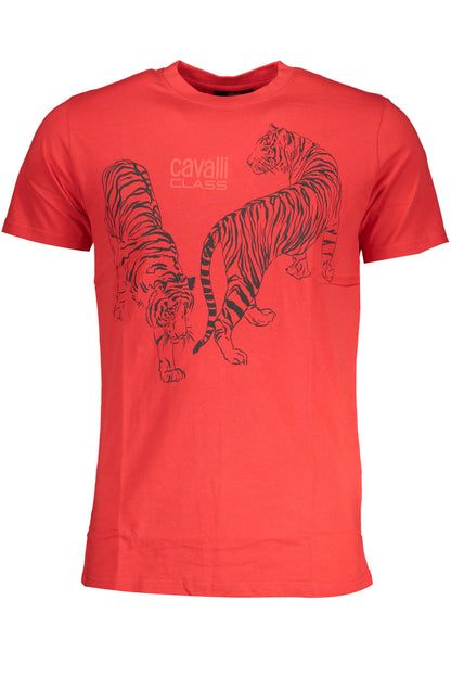 CAVALLI CLASS T-SHIRT MANICHE CORTE UOMO ROSSO