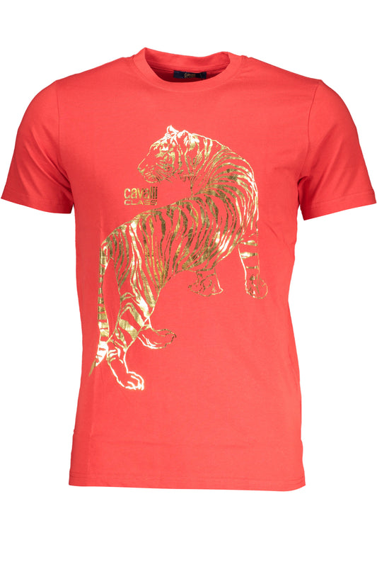 CAVALLI CLASS T-SHIRT MANICHE CORTE UOMO ROSSO