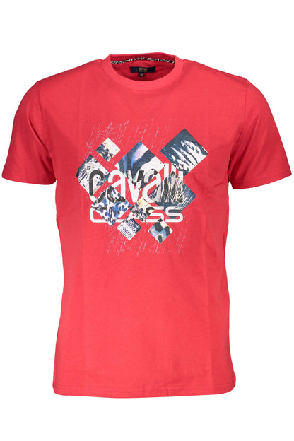 CAVALLI CLASS T-SHIRT MANICHE CORTE UOMO ROSSO