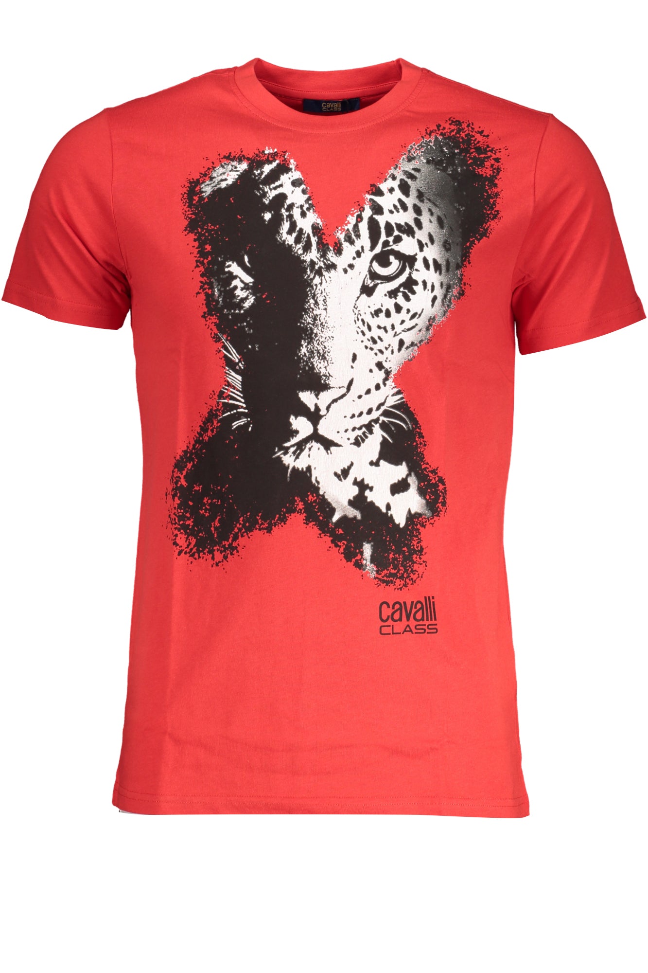 CAVALLI CLASS T-SHIRT MANICHE CORTE UOMO ROSSO