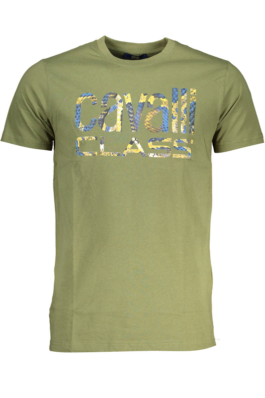 CAVALLI CLASS T-SHIRT MANICHE CORTE UOMO VERDE